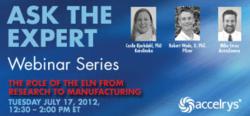 electronic lab notebook webcast ask the experts